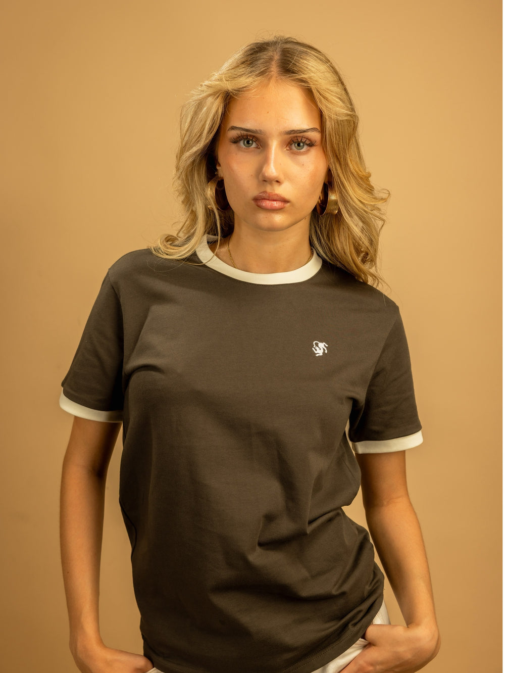 Contrast Tee Green