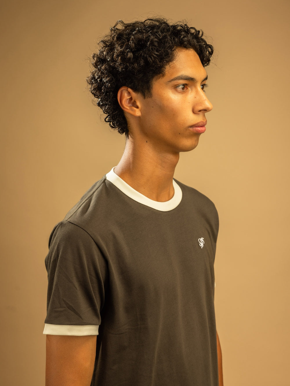 Contrast Tee Green