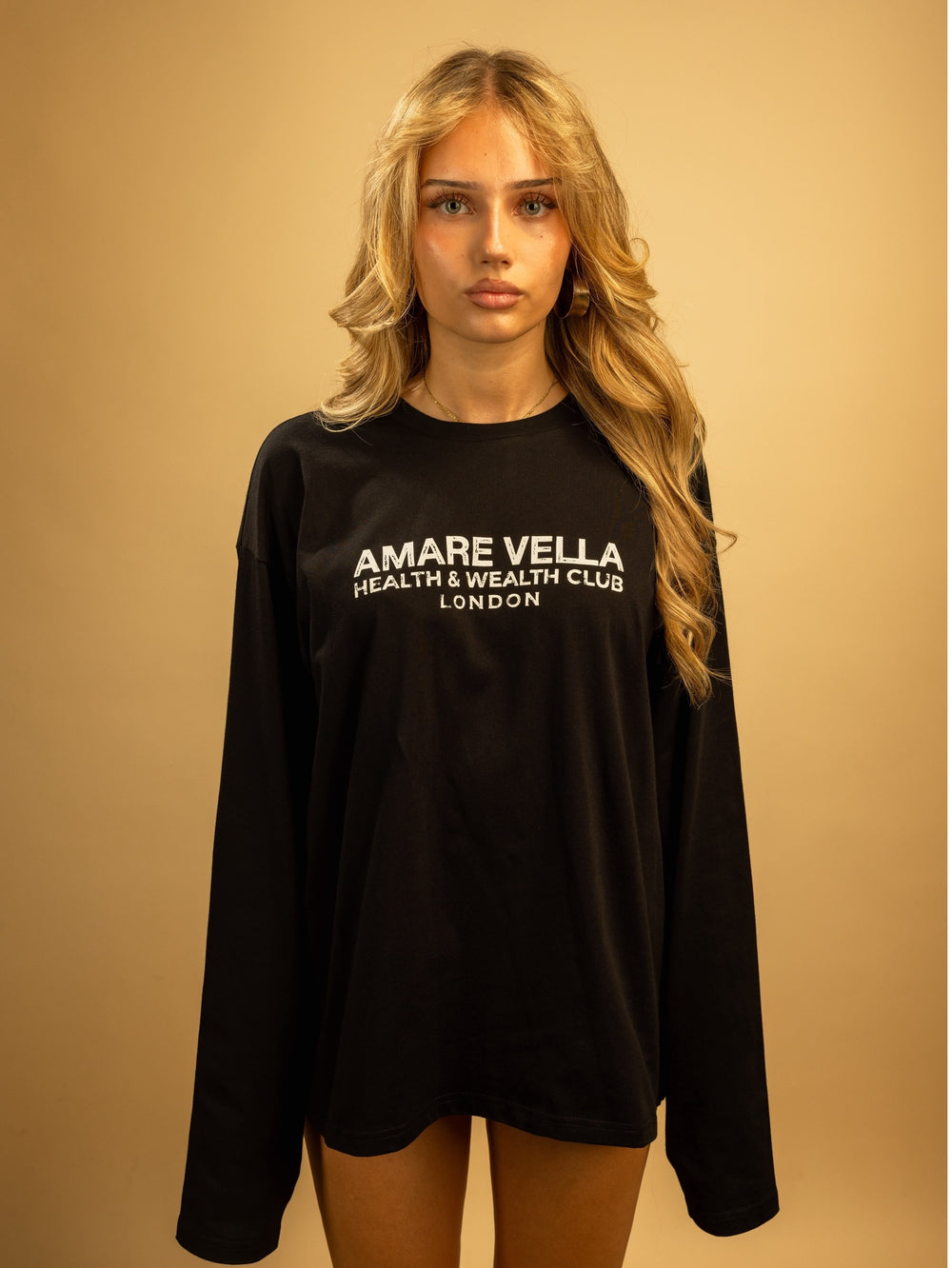 Health and Wealth Club Longsleeve Black