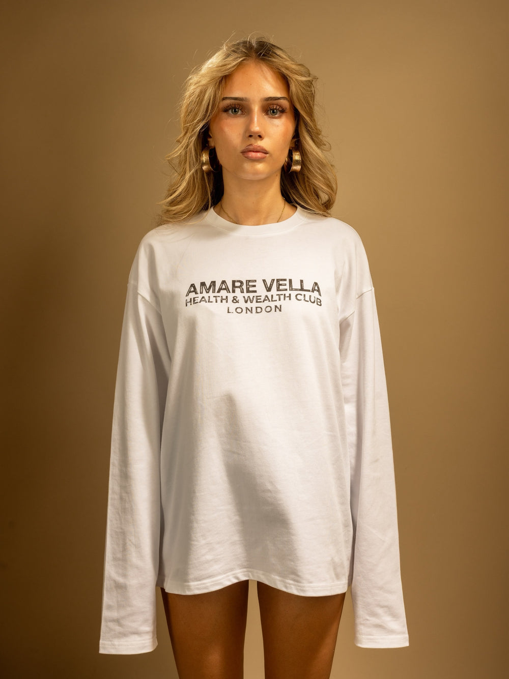 Health and Wealth Club Longsleeve White