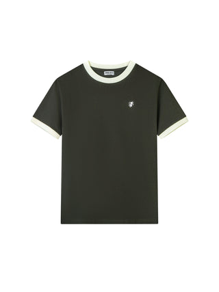 Contrast Tee Green
