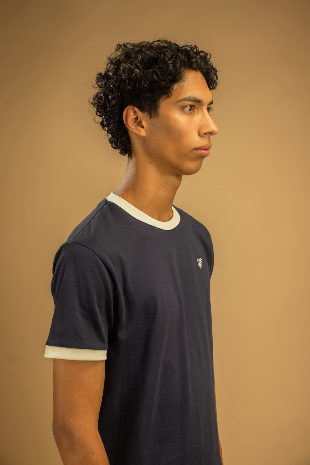 Contrast Tee Navy