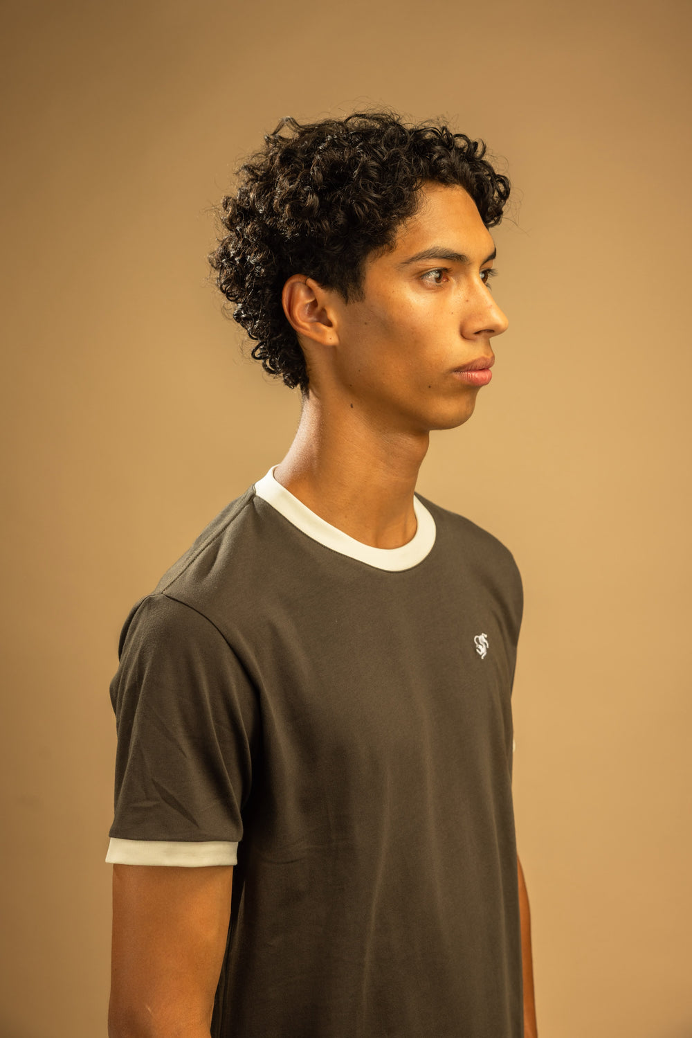Contrast Tee Green