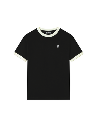 Contrast Tee Black