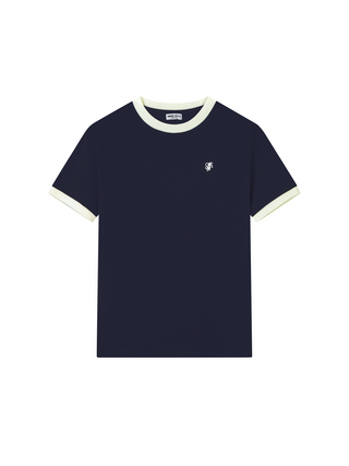 Contrast Tee Navy